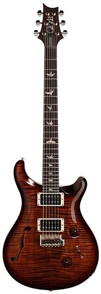 PRS Paul Reed Smith Custom 24 10-Top Semi-Hollowbody Electric Guitar, Black Gold
