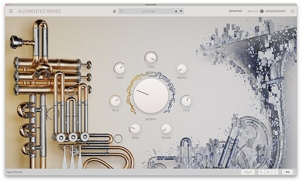 Arturia Augmented BRASS Software Instrument, Digital Download, Action Position Back