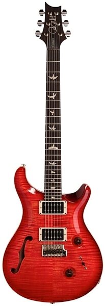 PRS Paul Reed Smith Custom 24 10-Top Semi-Hollowbody Electric Guitar, Blood Orange