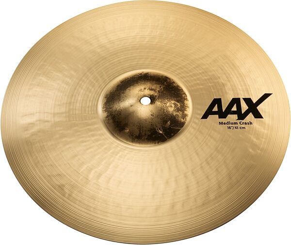 Sabian AAX Medium Thin Crash Cymbal, Angled Front