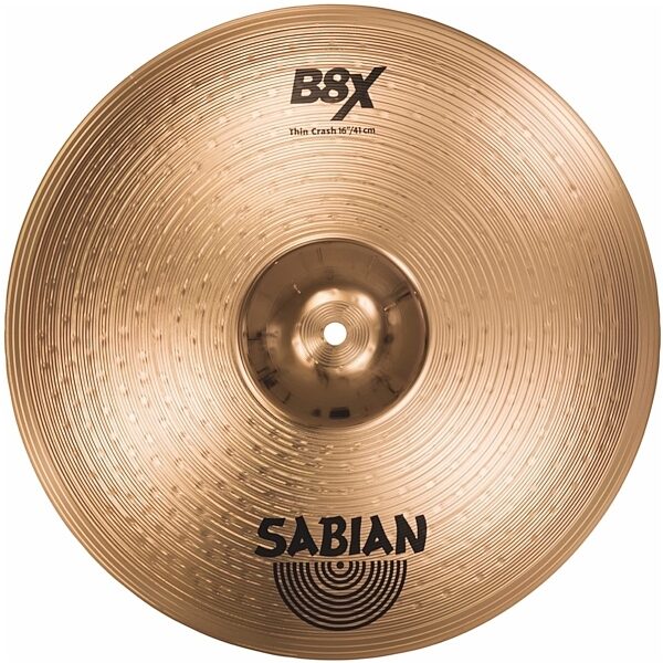 Sabian B8X Thin Crash Cymbal, 16 inch, Main