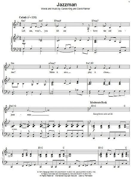 Jazzman - Piano Vocal, New, Main