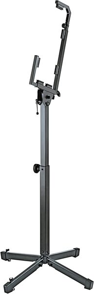 K&M 17400 Accordion Stand, Black, Action Position Back