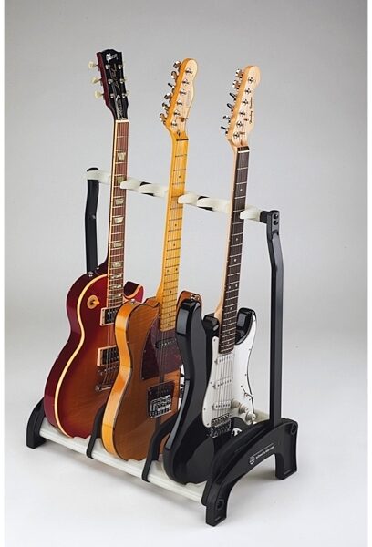 K&M Guardian Series Multi-Guitar Guitar Stand, Translucent, 3-Guitars, 17513, Alt