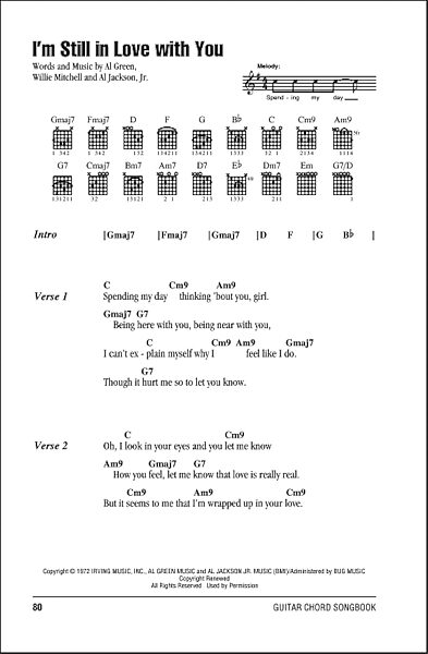 I'm Still In Love With You - Guitar Chords/Lyrics, New, Main