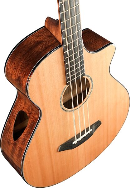 Breedlove Solo Jumbo Red Cedar and Ovangkol CE Acoustic-Electric Bass, Action Position Back