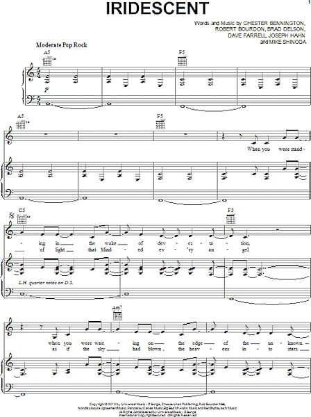Iridescent - Piano/Vocal/Guitar, New, Main