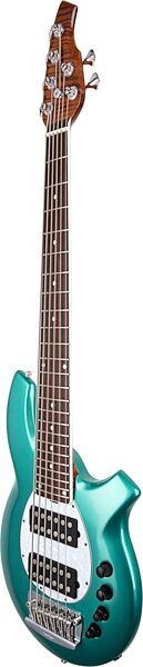 Ernie Ball Music Man BFR Bongo 6HH Electric Bass (with Case), Angled Front