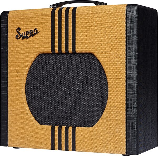 Supro Delta King 12 Guitar Combo Amplifier (15 Watts, 1x12"), Tweed/Black, Open Box (Very Good), Action Position Back