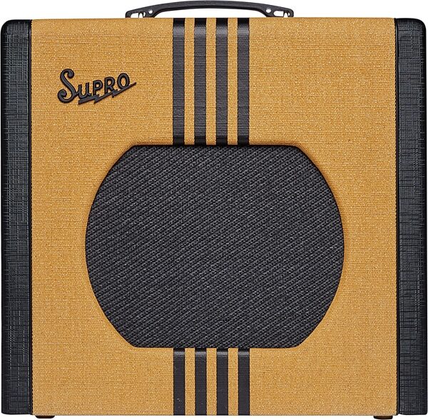 Supro Delta King 12 Guitar Combo Amplifier (15 Watts, 1x12"), Tweed/Black, Open Box (Very Good), Action Position Back