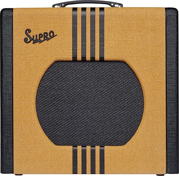Supro Delta King 12 Guitar Combo Amplifier (15 Watts, 1x12"), Tweed/Black, Open Box (Very Good), Action Position Back