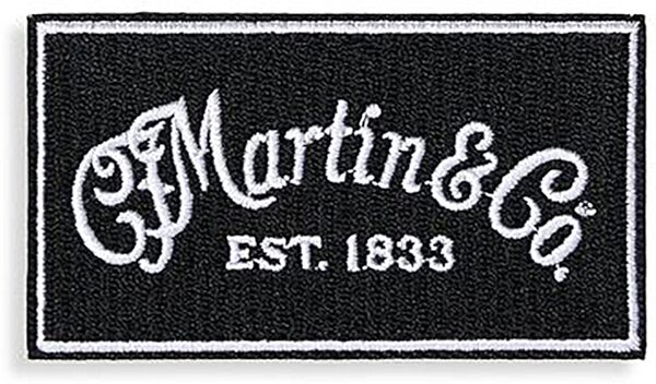 Martin Script Logo Patch, New, Action Position Back