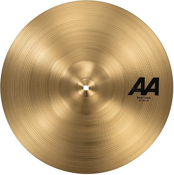 Sabian AA Rock Crash Cymbal, Angled Front