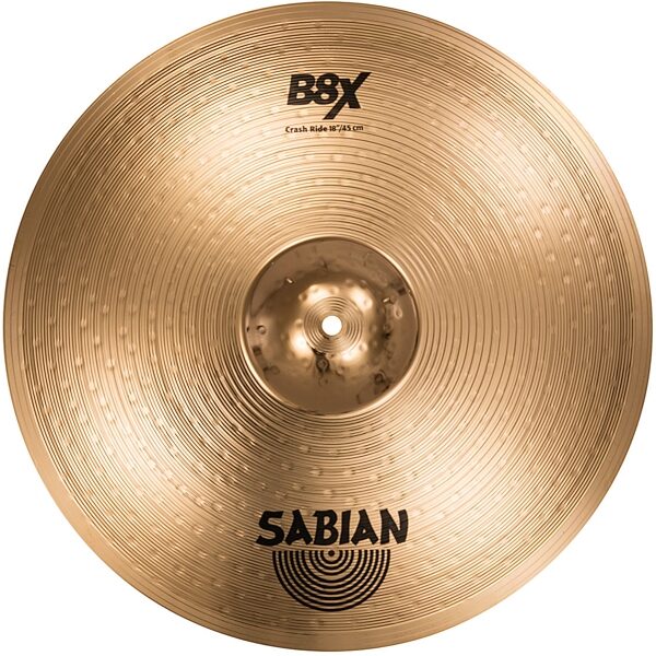 Sabian B8X Crash Ride Cymbal, 18 inch, view--view