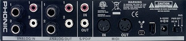 Phonic Firefly 302 FireWire Audio Interface, Rear--Firefly 302-back