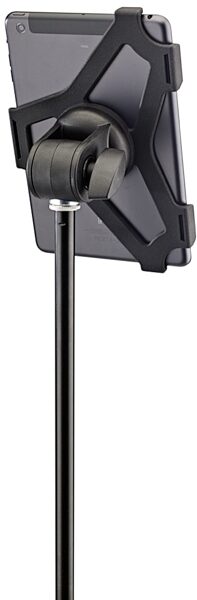 K&M 19713 iPad Mini Microphone Stand Holder, In Use 2