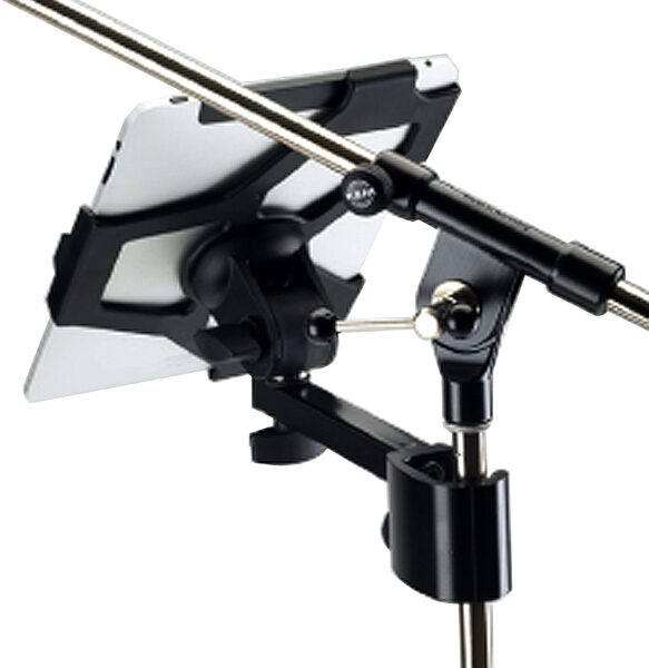 K&M 19720 iPad Clamp-On Microphone Stand Holder, Back