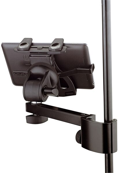 K&M 19740 Universal Tablet PC Clamp-On Holder, Back View