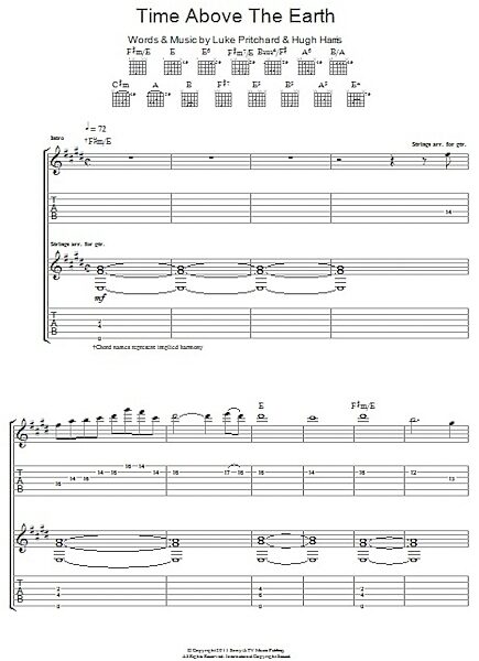 Time Above The Earth - Guitar TAB, New, Main
