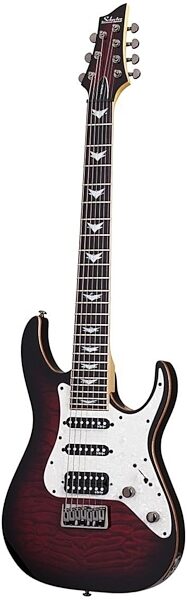 Schecter Banshee Extreme 7 Electric Guitar, 7-String, Black Chrome Burst