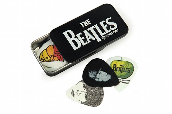 D'Addario Beatles Guitar Pick Tin, Beatles Logo, Beatles