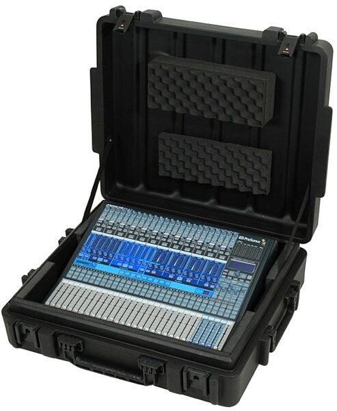 SKB 1R2723-8-BW Case for PreSonus StudioLive 24 Mixer, 27x23x8&quot;, Blemished, Angle