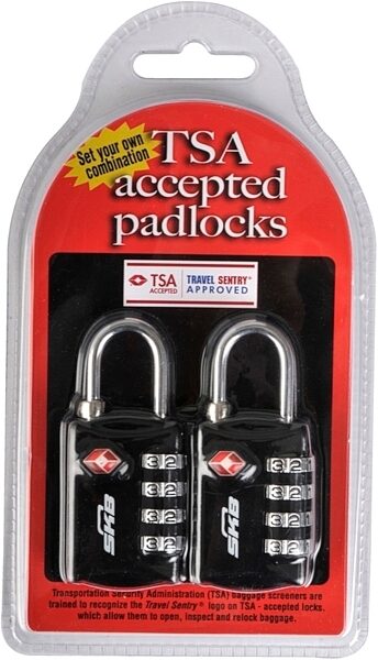SKB TSA Combination Pad Locks, 1SKB-PDL, 2-Pack, Main