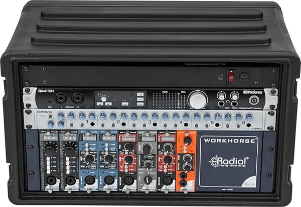 SKB Roto-Molded Shallow Rack Case, 6-Space, Action Position Back
