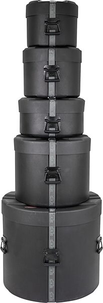 SKB 1SKB-UDP1 Ultimate 5 Piece Drum Package, Includes: D1822, D1416F, D0912, D0810, and D6514, Main with all components Front