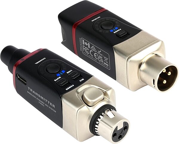 Xvive U35 Digital Plug-On Wireless System for XLR Dynamic Microphones, New, Action Position Back