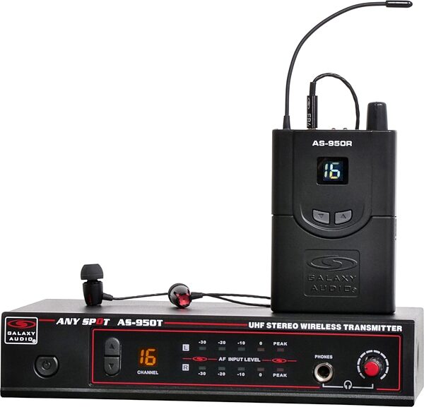 Galaxy Audio AS-950 Any Spot Wireless In-Ear Monitor System, Main