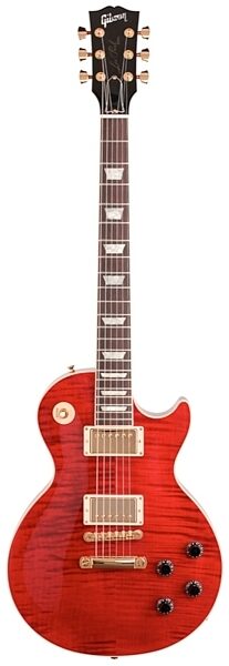 Gibson Custom Shop 1960 Les Paul Standard Reissue Electric Guitar (with Case), Transparent Red--Background White