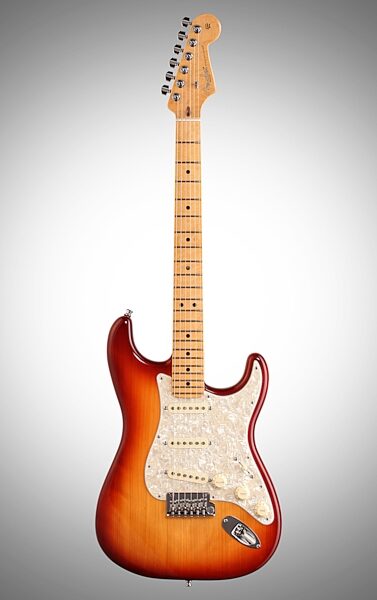 Fender Select Port Orford Cedar Stratocaster Electric Guitar (with Case), Full Straight Front