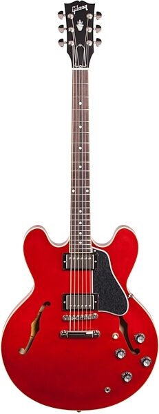 Gibson 2019 ES-335 Dot Satin Semi-Hollowbody Electric Guitar (with Case), Full Straight Front