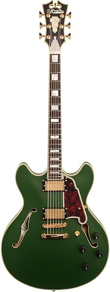 D'Angelico Limited Edition Deluxe DC Stopbar Electric Guitar (with Case), Full Straight Front