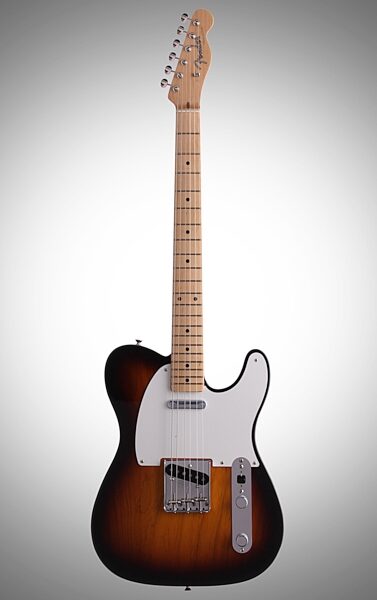 Fender American Vintage '58 Telecaster Electric Guitar, with Maple Fingerboard and Case, Full Straight Front
