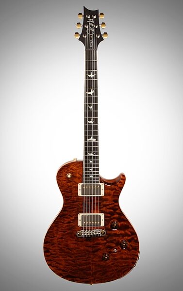 PRS Paul Reed Smith P245 Wood Library Quilt Top Electric Guitar (with Case), Full Straight Front