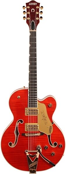 Gretsch G6120TFM Players Edition Nashville with String-Thru Bigsby Electric Guitar (with Case), Full Straight Front