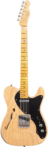 Fender Custom Shop Limited Edition Blackguard Telecaster Thinline Electric Guitar (with Case), Full Straight Front