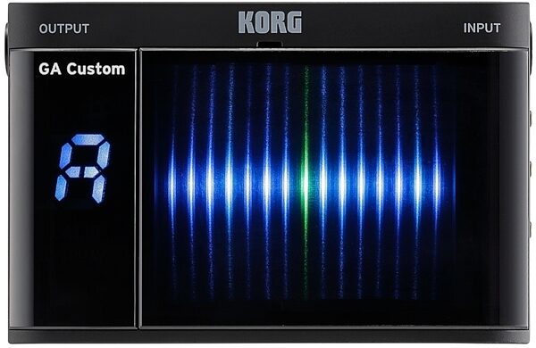 Korg GA Custom Guitar Tuner with 3D Visual Meter, New, Front
