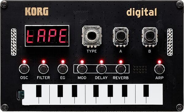 Korg NTS-1 Nu:Tekt Digital DIY Synthesizer, New, Action Position Back
