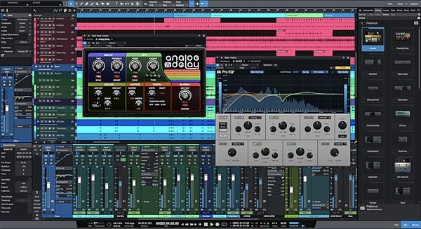 PreSonus Studio One Artist 5 Recording Software, Song Page Screenshot
