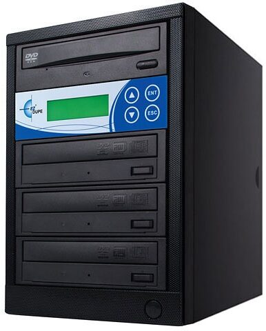 EZ Dupe Gold Premier Series DVD/CD Duplicator with USB and Hard Drive, 3-Target