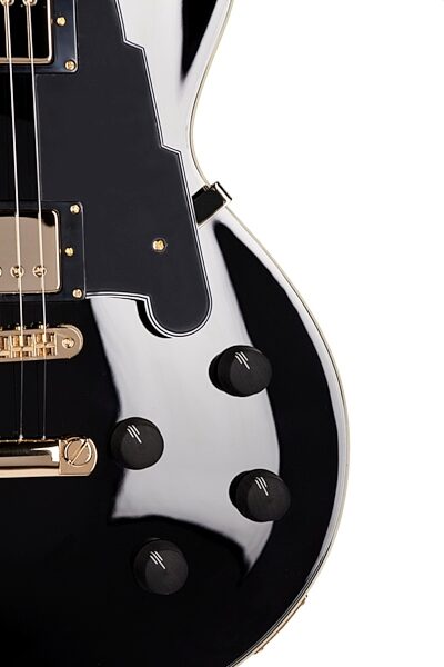 D'Angelico EX-SD Electric Guitar (with Case), Black - Controls