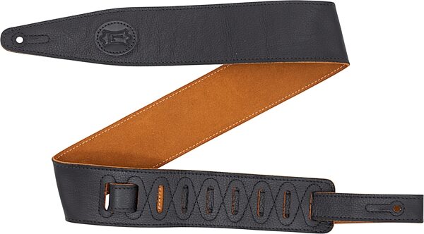 Levy's MGS317ST-BLK-HNY Garment Leather Strap, Black Honey, Action Position Back