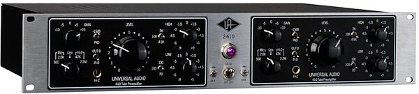 Universal Audio 2-610S Silverface Dual Channel Tube Preamplifier, Right