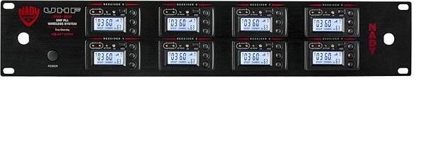 Nady 8W-1KU HT 8-Channel Handheld Wireless Microphone System, Action Position Back