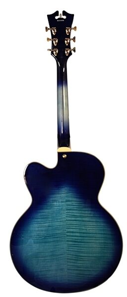 D'Angelico Excel EXL-1 Archtop Hollowbody Electric Guitar (with Case), Blue Burst Back