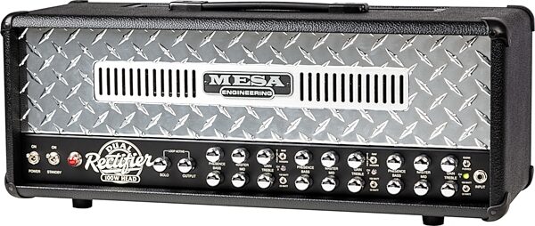 Mesa/Boogie Dual Rectifier Tube Guitar Amplifier Head (100 Watts), Black Taurus, Action Position Back