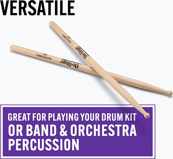 On-Stage MWSD1 Drumsticks, New, Action Position Back